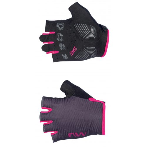 Kesztyű NORTHWAVE ACTIVE WMN NŐI RÖVID XS SÖTÉTSZÜRKE/PINK