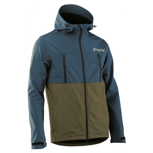 Dzseki NORTHWAVE EASY OUT SOFTSHELL S kék/zöld