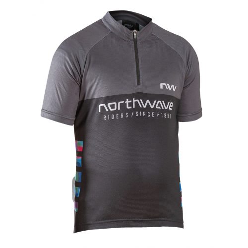 Mez NORTHWAVE FORCE EVO JUNIOR rövid fekete/piros