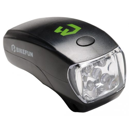 Lámpa BIKEFUN LUCID első 5 fehér LED, 2 funkció, fekete - JY-286B